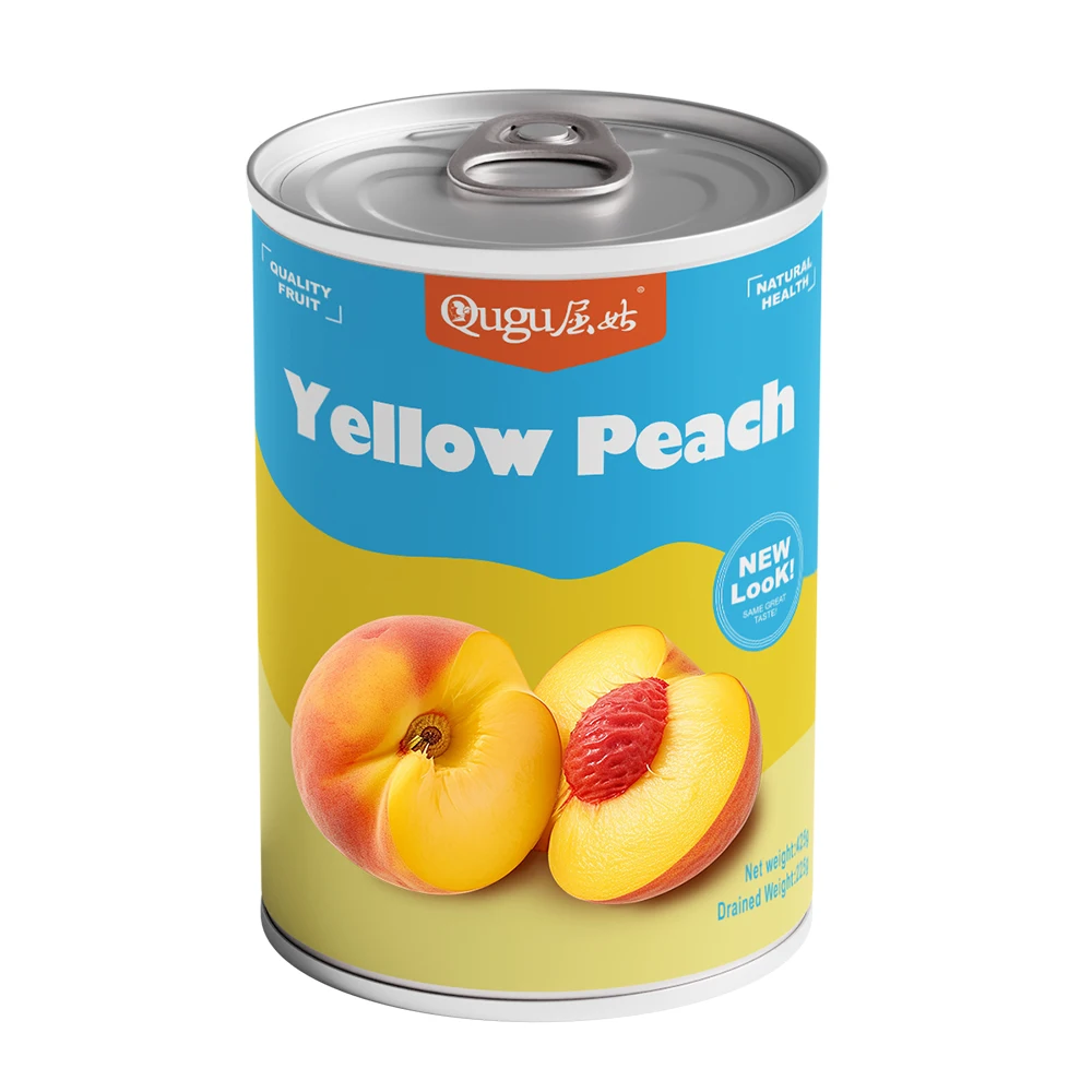 425g/820g/3000g Canned Yellow Peach  in Light Syrup Canned Peach Halves