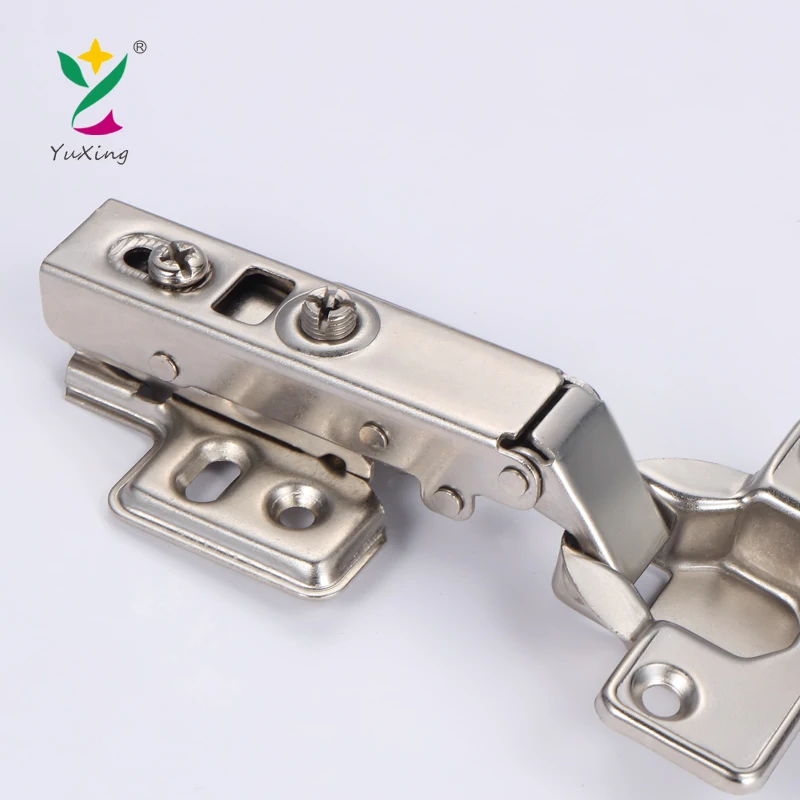 YUXING Furniture Fittings Open Self Closing Auto Hinge Clip on Kitchen Cabinet Door Hinges for Closet