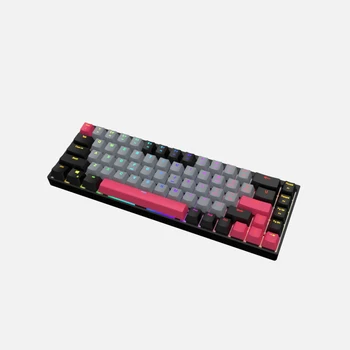 Professional Wholesale 75% mechanical keyboard muted yellow Hot swap RGB backlit aluminium barebones for Custom