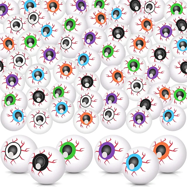 36 Globos Oculares De Plástico Para Halloween - Ojos Sangrientos Realistas, Decoración Terror, Fiestas, Truco O Trato, Accesorios Fotos