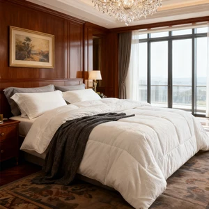 Winter Luxury Hotel Pure Cotton Down Duvet Tailored for High-End Resorts & Hospitality