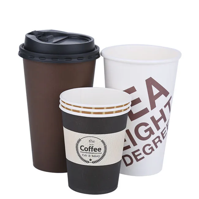 Food Grade Kraft Paper Cup Disposable Eco-friendly Double Wall Paper Cups details