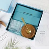 Glass Cup+A6notebook+Spoon
