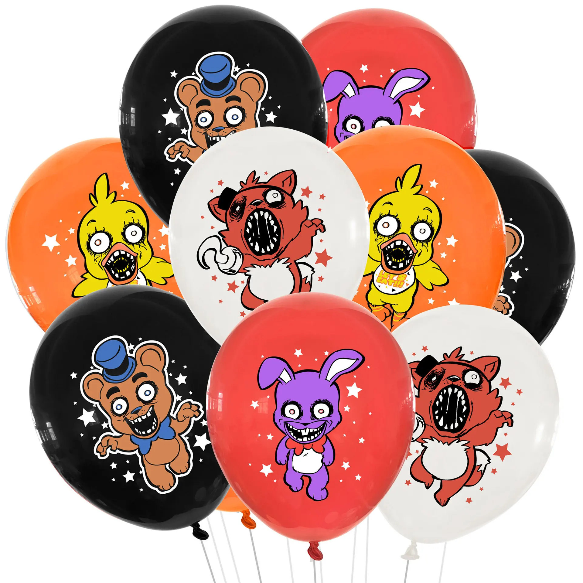 Buy FNAF Party Bundle: Five Nights at Freddys 12 Printed Latex Balloons &  Bracelets USA Online at desertcartHong Kong