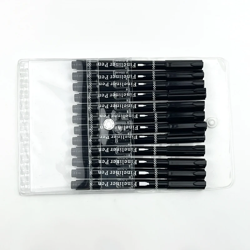 Uni Pin Fineliner Drawing Pen - Sketching Set - Black Ink - 0.01