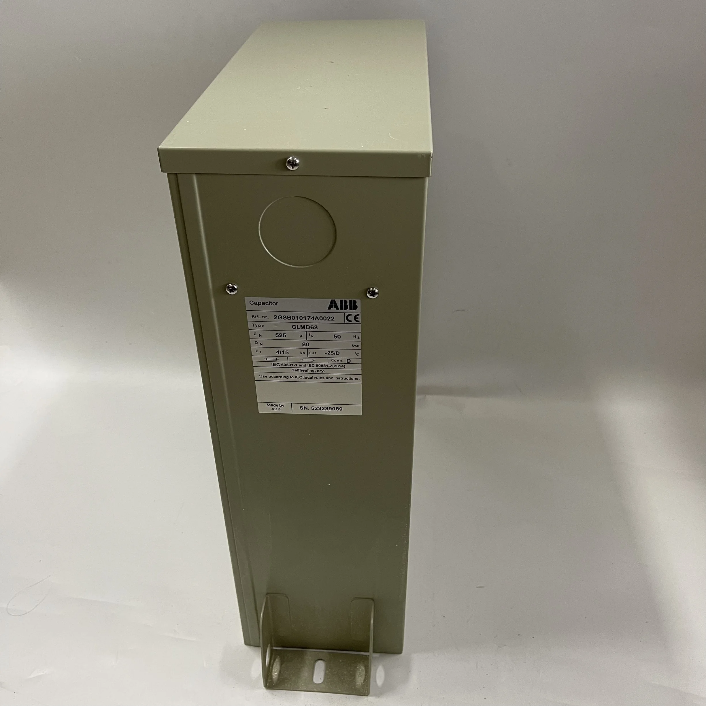 ABB Power Capacitor 2GSB10174A0022 CLMD63 525V 50HZ 80KAVR