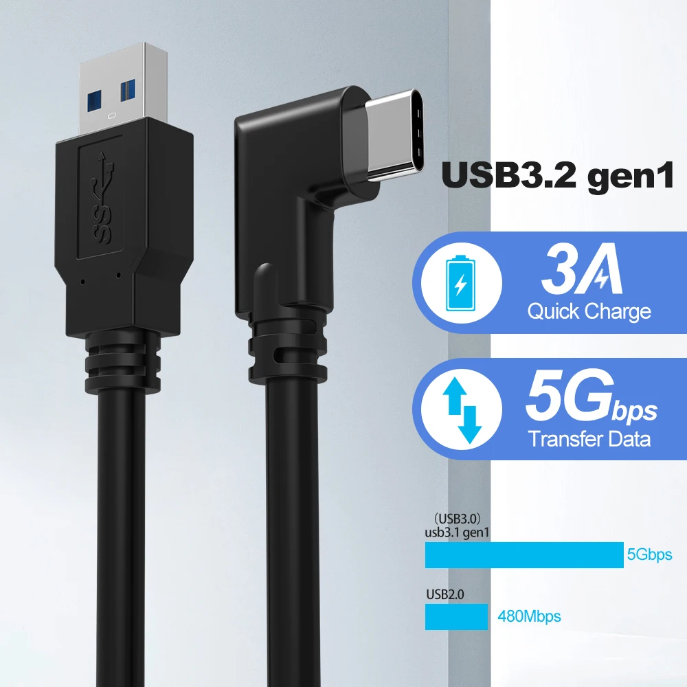 2 usb32 type c connector connecting line 5m long speed fast charging yxj32-2