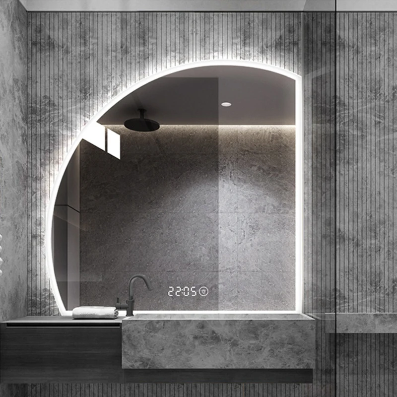 touch sensore di tocco decorativo al muro decorativo frameless del bagno  specchio con luce principale e bluetooth