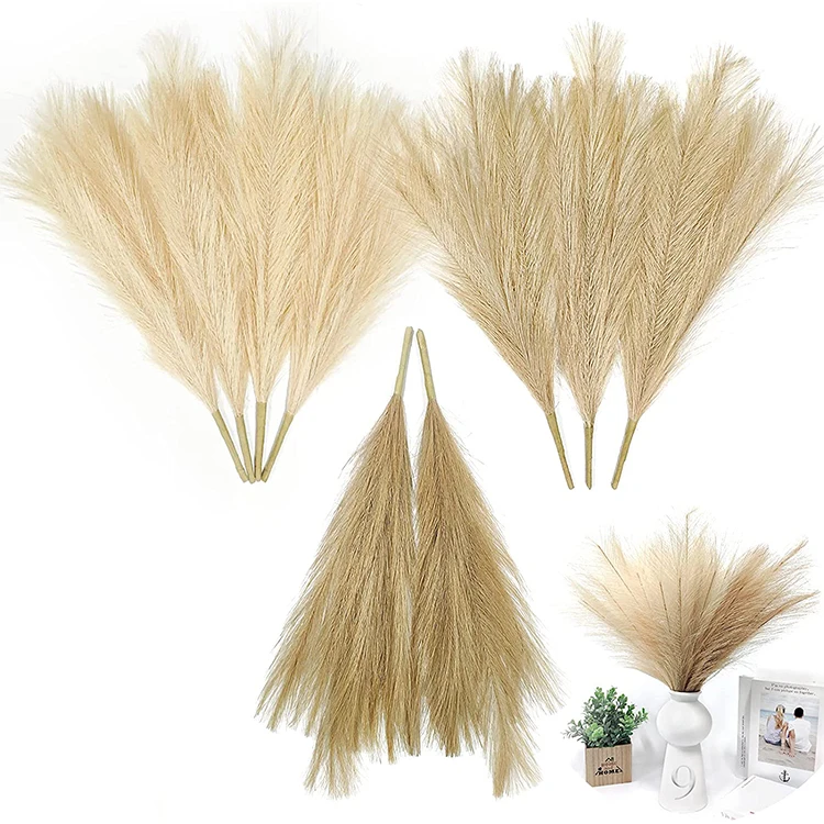 Pampas Grass Decor Faux Pampas Grass Artificial Pampas Grass Vase