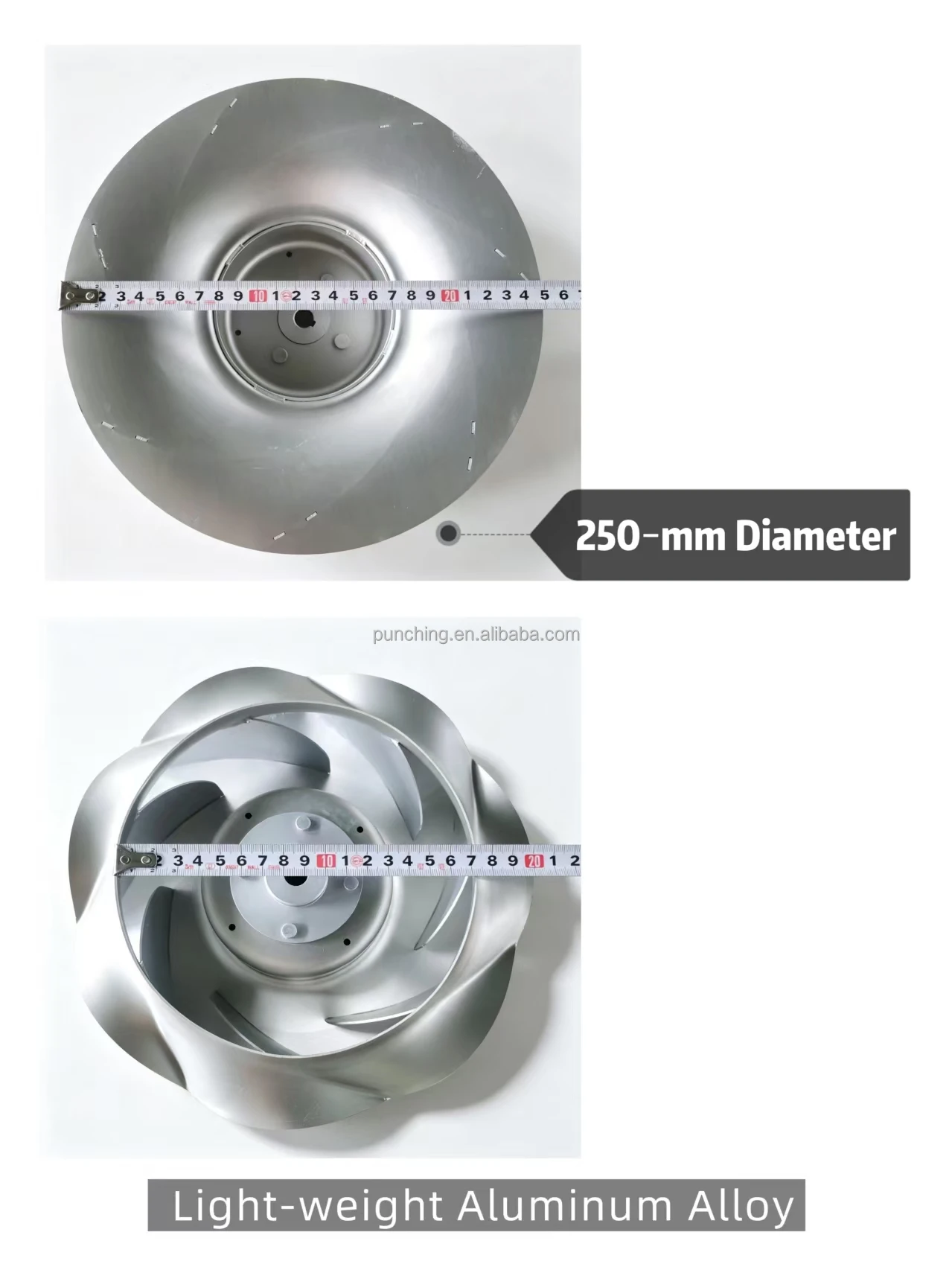Backward Curved Centrifugal Impeller, Aluminum, Aluminum Alloy - detail 12