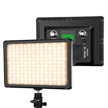 Nicefoto SL-200A LED Video Light Live-streaming Lighting 20W Bi-color 3200-6500K 110-240V 19x13.5x1.4cm CN;GUA 0.65 FCC