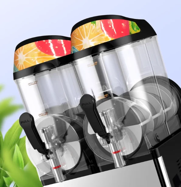 Commercial Slush Machine With Multiple Tanks For Frozen Drinks And