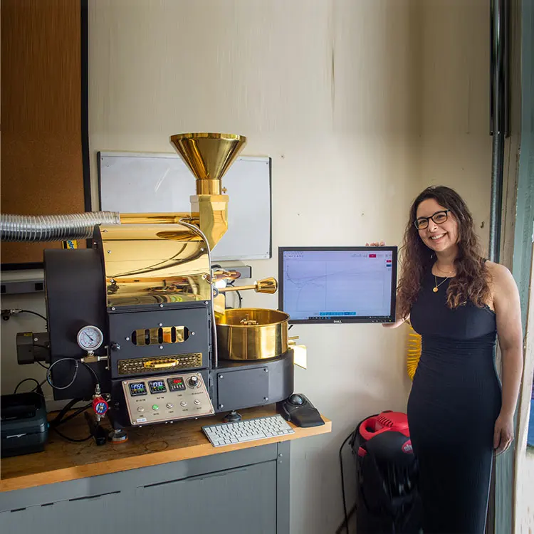 Yoshan Tostadora De Cafe Precio Sample Gas Electric Commercial 6Kg 5Kg 3Kg  2Kg 1Kg Machine Home Roasting Coffee Roaster