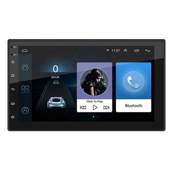 android 9.1 car DVD player double 2din 7inch capacitive touch screen car radio gps player with BT WIFI
