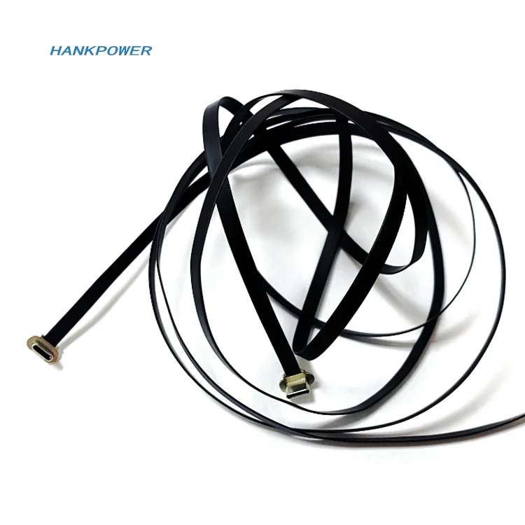 Right Angle USB C 4Pin Flat FPC Cable 500mm Type C Male Wireless Charging FPV FPC USB Cable