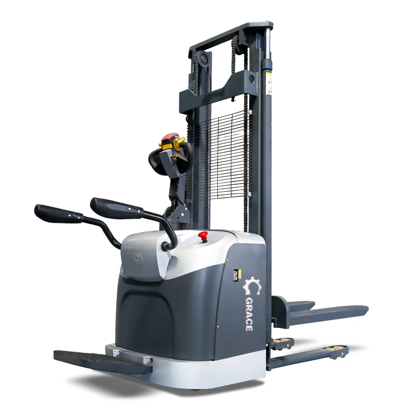 Electric Stacker Material Handling Equipments Fully Semi Elec Pallet Truck Price 1000Kg 1500 kg Forklift Stacker