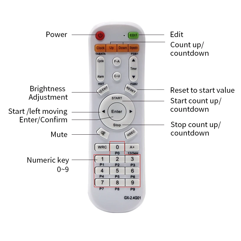Ganxin 24 Seconds Shot Clock Exquisite Design Waterproof Led Counter