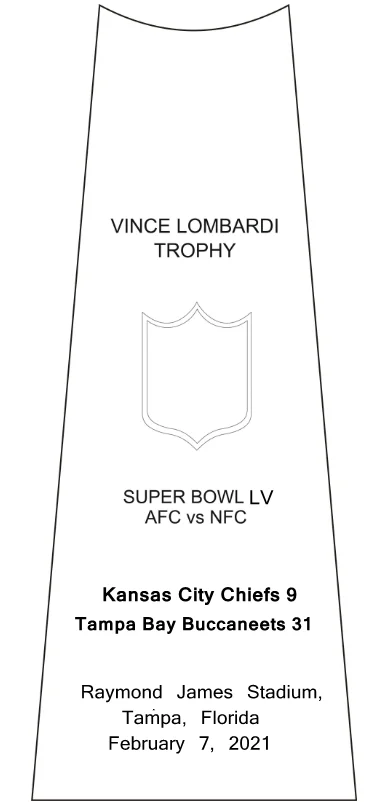 Vince Lombardi Trophy Super Bowl Trophy 22 Inches High Weight 7 Pounds 1:1  Full Size _ - AliExpress Mobile