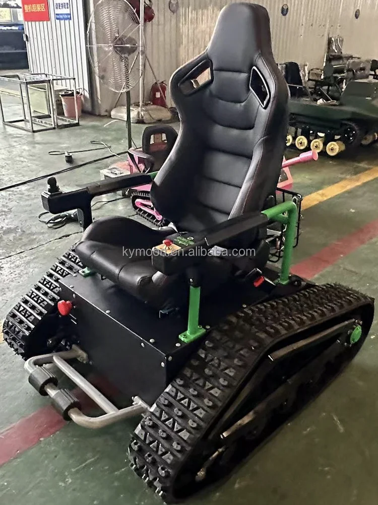 Rubber Tracked Wheelchair with Remote Control Motor Power