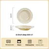8,5 pulgadas plato profundo 1 pieza (nube de crema)