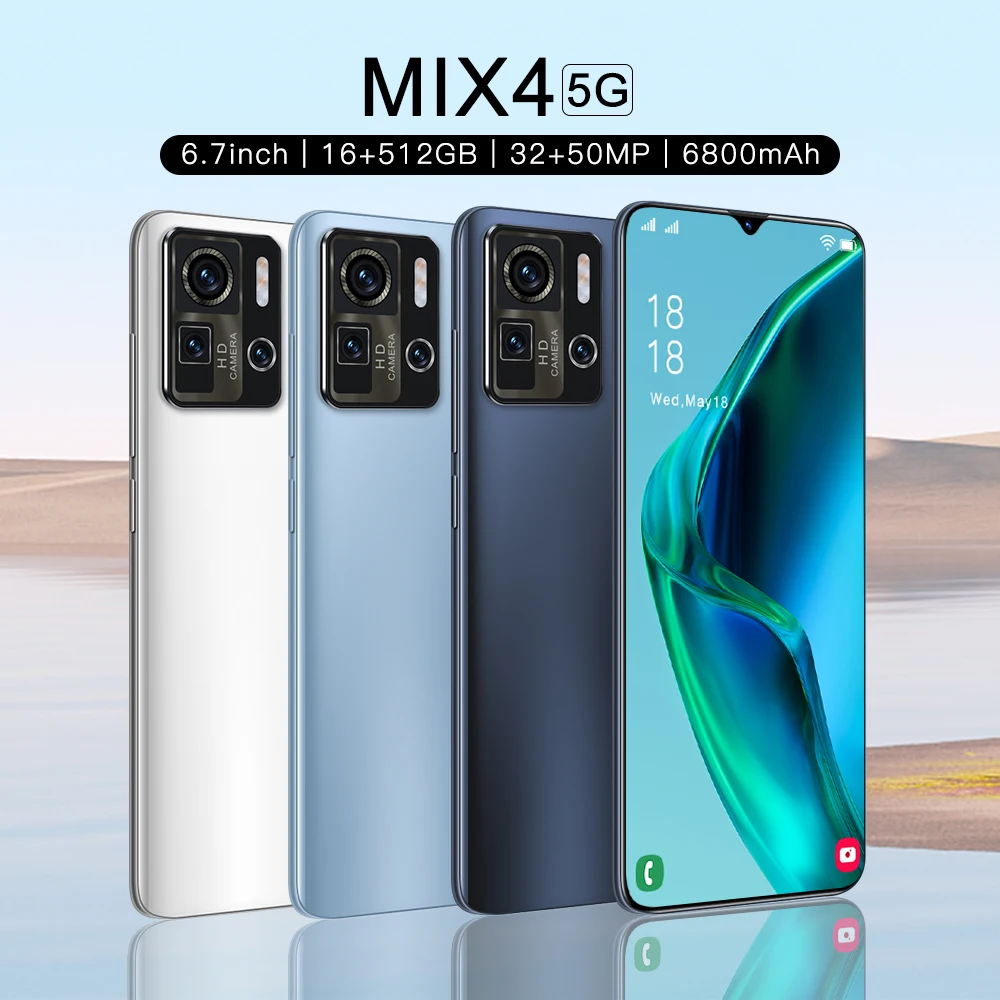 Смартфон Xiaom mi Mix4 16 ГБ + 512 полноэкранный мобильный телефон разблокировка пальцем/лицом