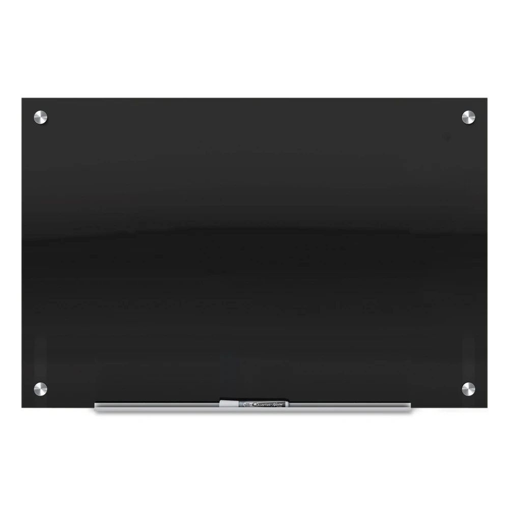 Оптовая продажа подвижная школьная доска для письма из закаленного стекла белая с подставкой антибликовое магнитное стекло