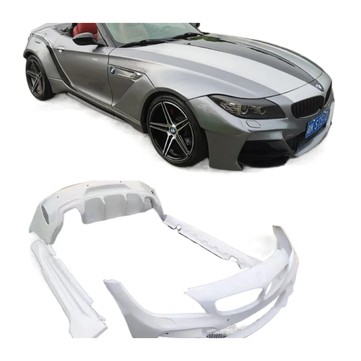 High Quality Wide Body Kit Fender Front Bumper Side Skirts Rear Bumper Fit For Bnw Z4 E89
