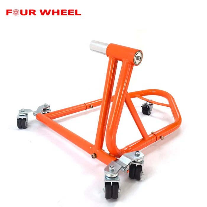 Motorcycle Stand Adjustable Fork Spool Paddock Swing Arm Rear Wheel ...