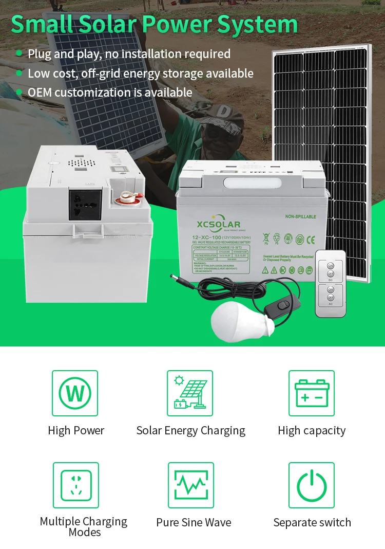 Off Grid Solar Kit Power Station Portable 500W 1000W 2KW 220V Portable Solar Power Station For Camping Emergency supplier