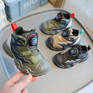 Fashion Trend Kids Hiking Shoes Wholesale New Design Rubber Comfortable Footwear for Children Customized Runner Boys Sneaker