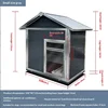 10898 altura total 135cm gris para perros pequeños y medianos
