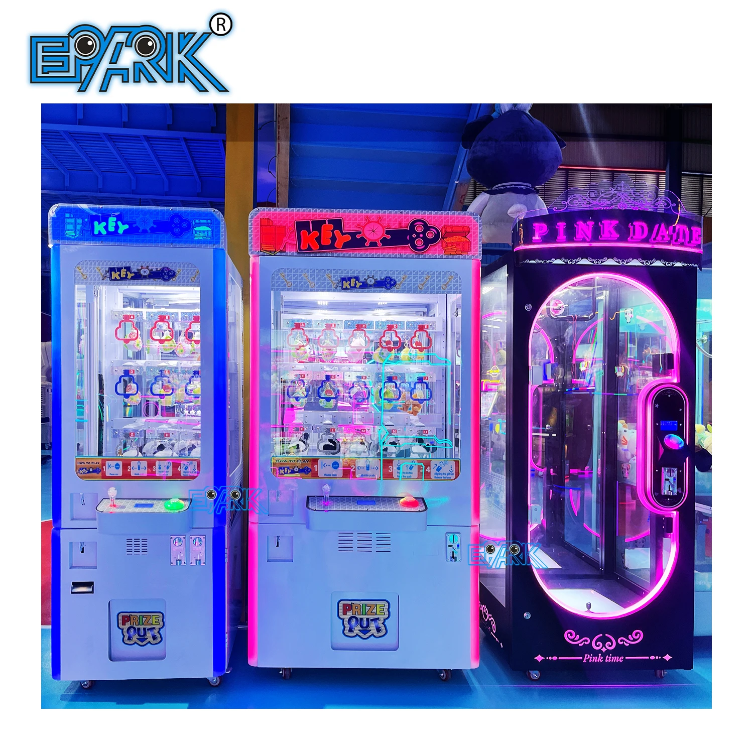Coin Operated Shoes Vending Machine Golden Key Master Game Machine Mini Prize Vending With 15 Holes for Sale