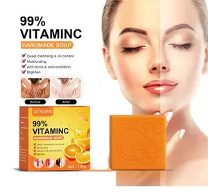 Jaysuing Orange 99% Vitamin C Skin Soap Body Moisturizing Cleaning Joint Elbow Skin Melanin Brightening Whitening Soap
