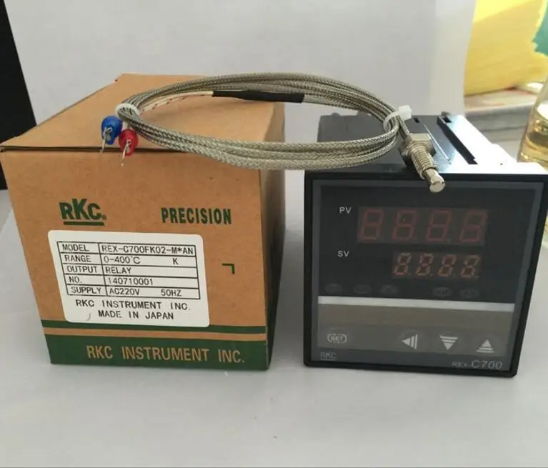 Regolatore Digitale Di Temperatura REX-C700 PID, 220V, Range 0-400°C, Termostato Con Sensore, Controllo Industriale - 6