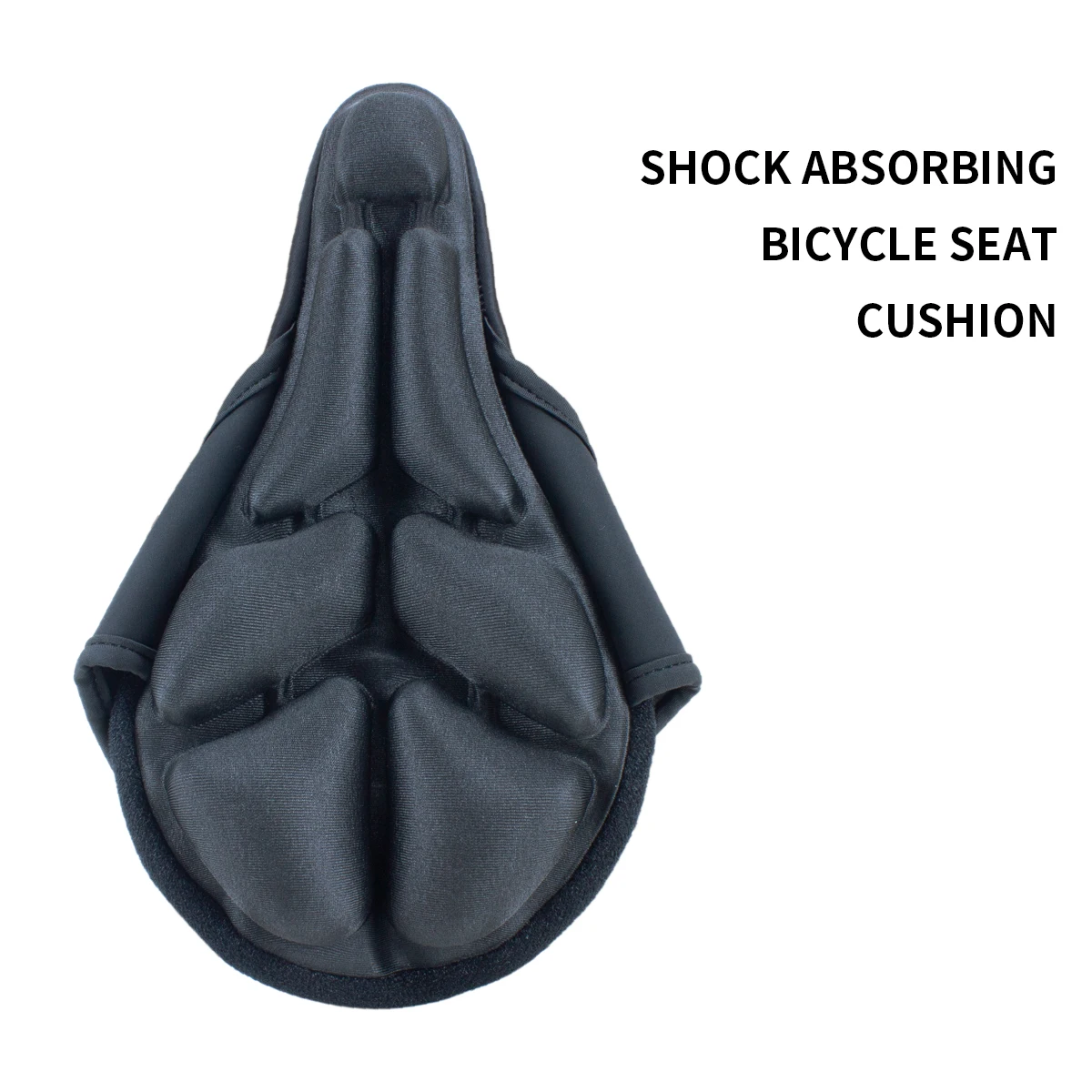 Housse De Selle Vélo Gel Absorbant Les Chocs - Coussin Pour Selle étroite - Noir