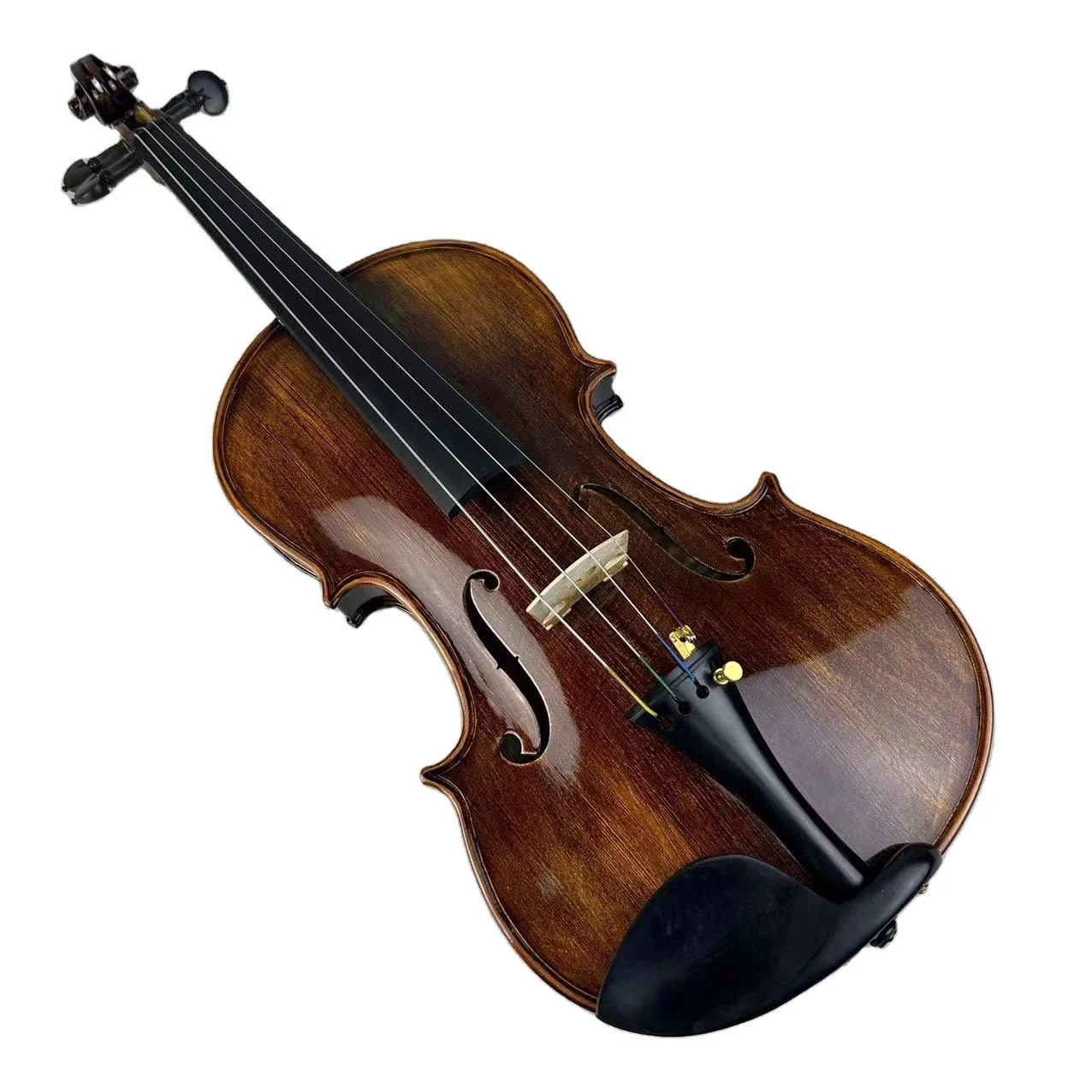 High End Handmade Patterned Violin Professional Solid Wood Violin Adult Child's Beautiful Tone Retro Handicraft Violin