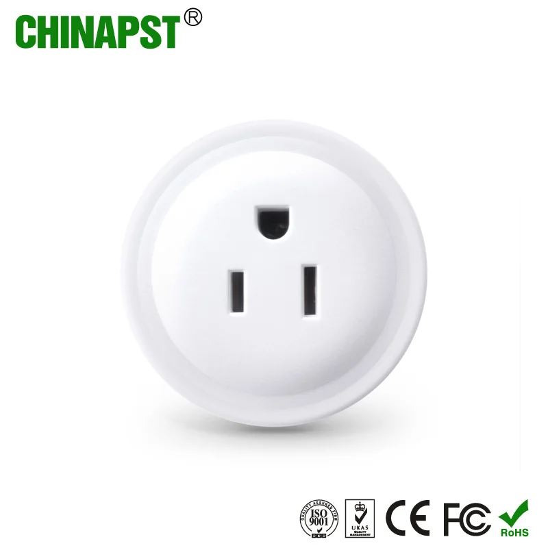 WiFi Smart Plug, For Home Automation, Tuya Mini Smart Plug US Standard 10A  Smart Socket, Round Plug 100-130V With Timer, APP Remote Control, WiFi Outl