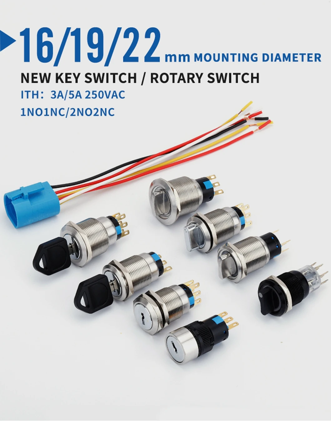Rotary Potentiometer With On/off Pushbutton Switch Cover - Buy ...