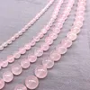 หินธรรมชาติ 7a แคลซิโดนีสีชมพูที่ผ่านการปรับแต่ง