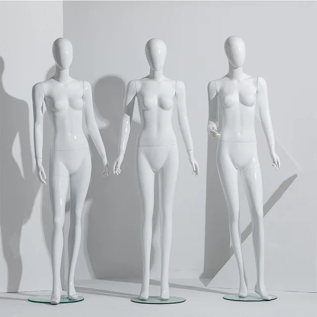 Boutique Window Lady Female Mannequins white Fiberglass Full-Body Display Women Mannequins Female with Stand