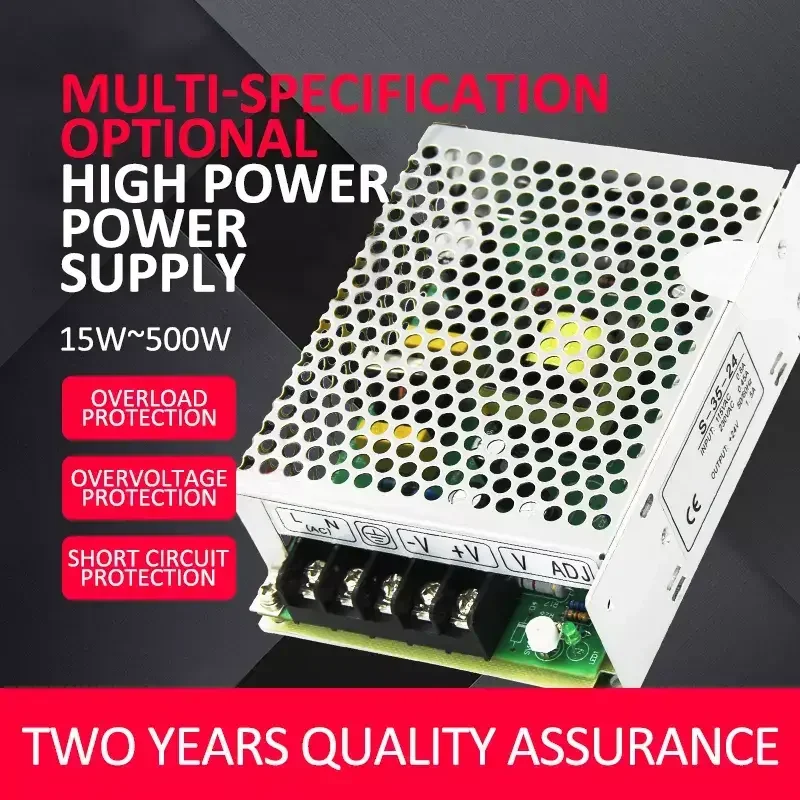 S-400-12 400W 12V Power Supply - Reliable for Tools & Office