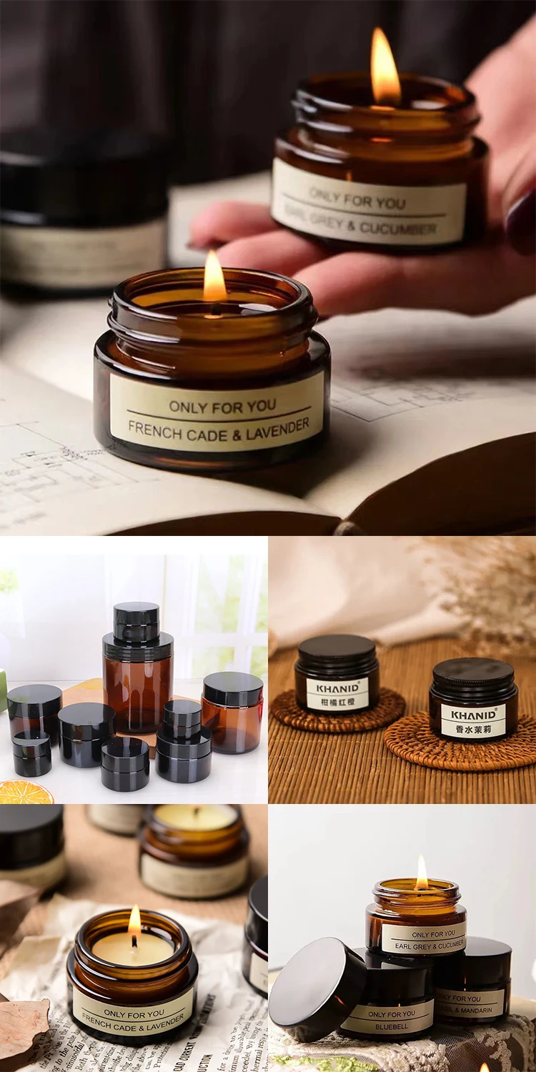 Wholesale Glass Jars For Candles Small Candle Jars With Lids Candle
