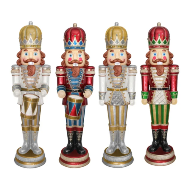 GOPLUS Nussknacker Figur 184 Cm - Beleuchteter Weihnachtssoldat Für Garten