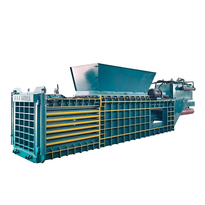 Horizontal Cardboard Compactor Automatic Paper Hydraulic Cardboard Waste PET Baler Press Machine