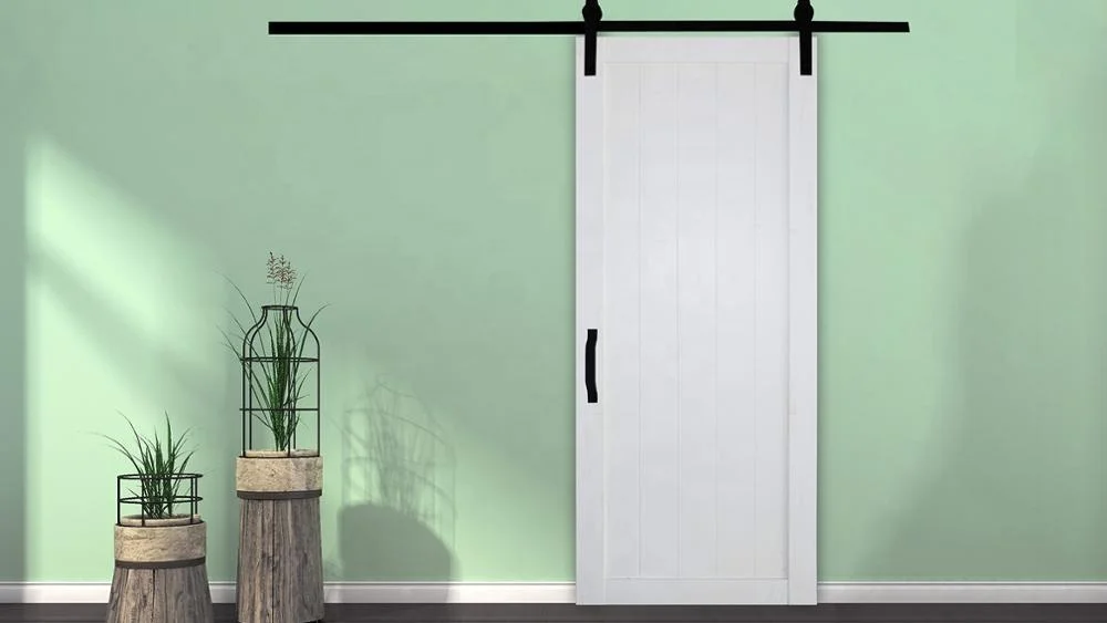 Standard Oem Pvc Barn Door Popular In Market Interior Finished Surface