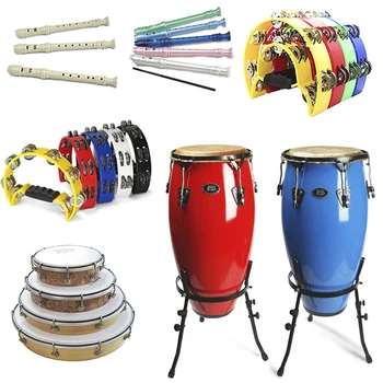 Hotest deals musical percussion instrument fiber glass  congas drum kit, tambourines, recorders for Africa, OEM