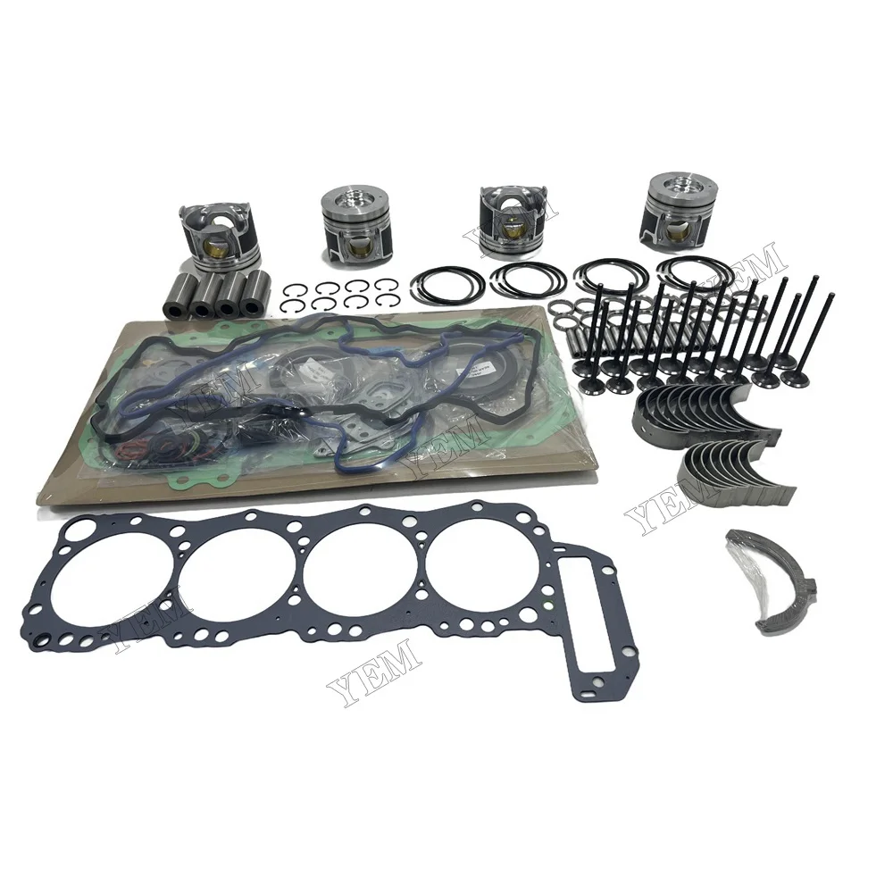 J05C Overhaul Rebuild Kit + Piston Ring Gasket Kit Bearing Valve for Hino J05CT