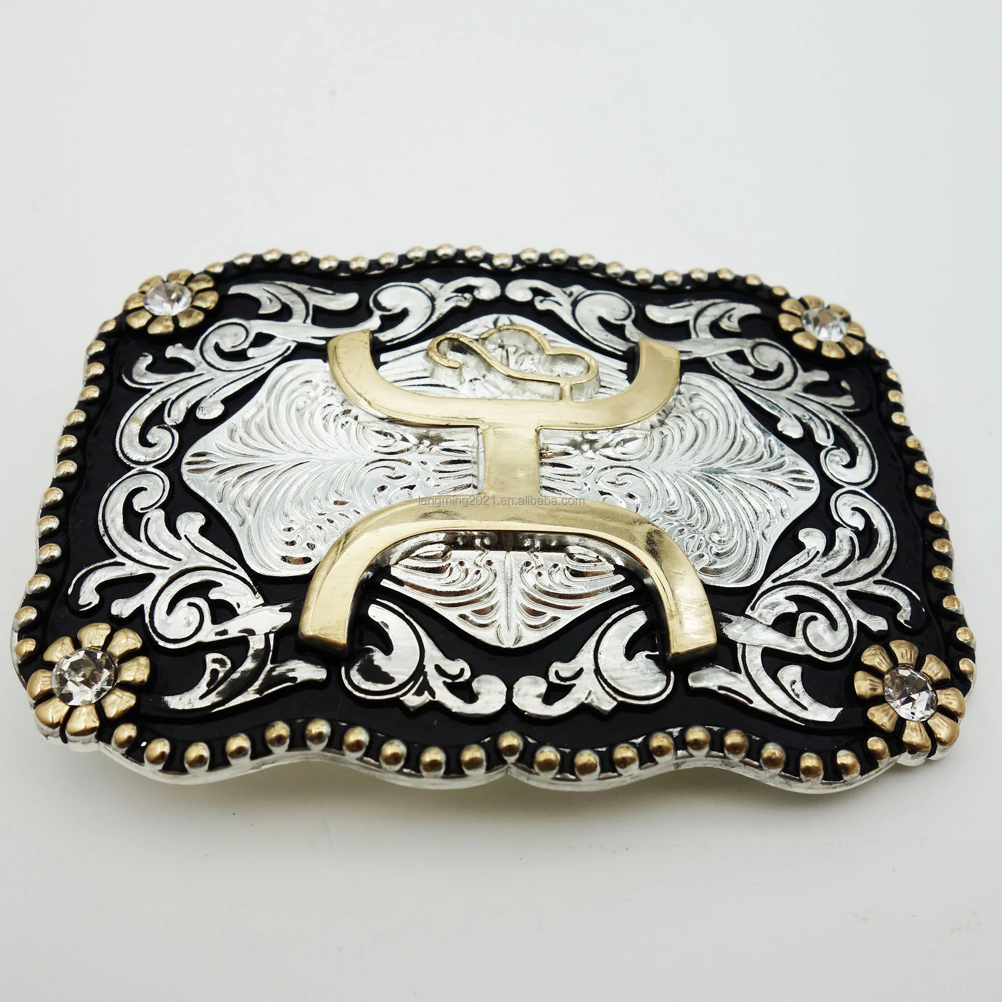 Western Cowboy Belt Buckle Custom Buckle 40mm Wholesale Belt Buckle Cowboy Belts For Men Factory