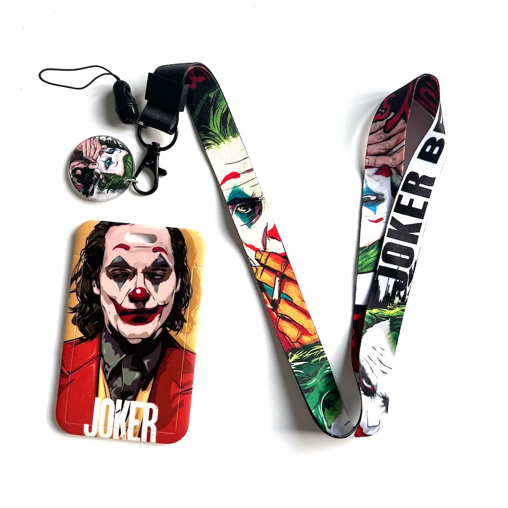 DNC Movie Character OEM Manufacture Custom logo Lanyard with Card Holder