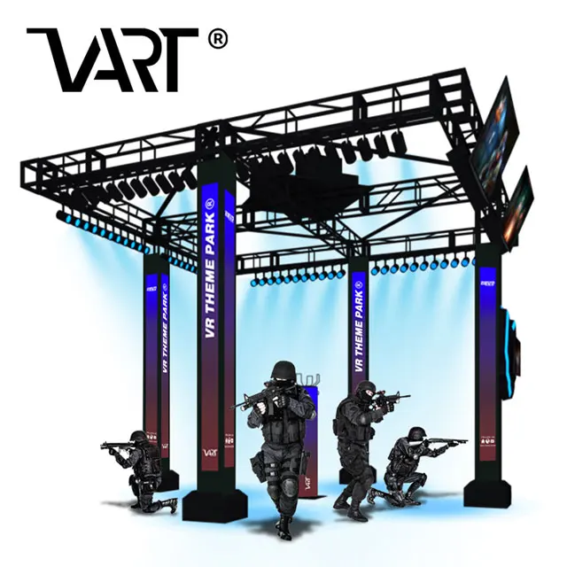 Захватывающий VR-аттракцион четыре игрока война в командную команду Боевая VR-арены для тематического